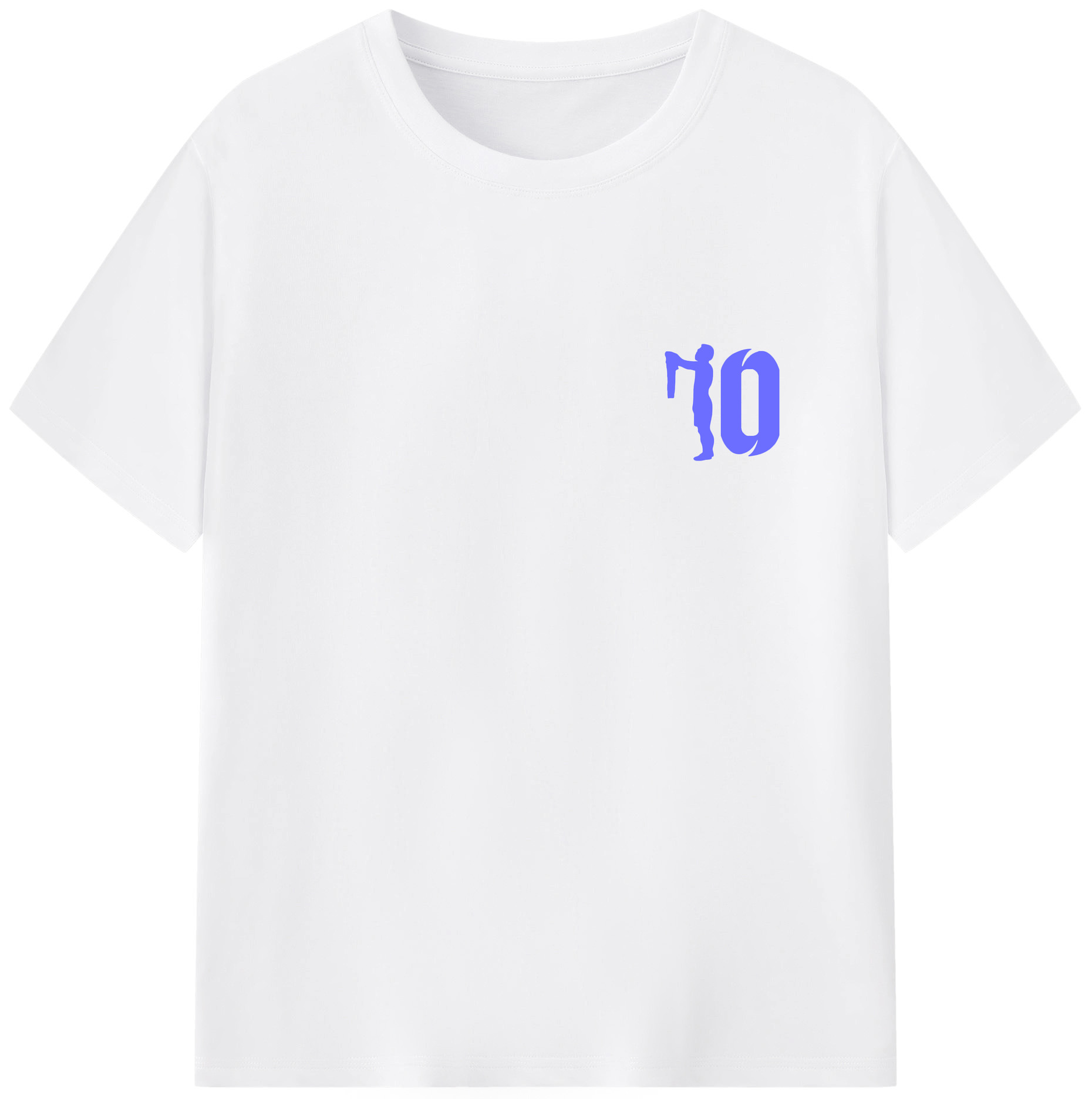 リオネル・メッシ 10番 応援 - 綿100％ 半袖Tシャツ ・ フロントプリント ・ 快適 通気性 ・ 日常使い 散歩 スポーツ用