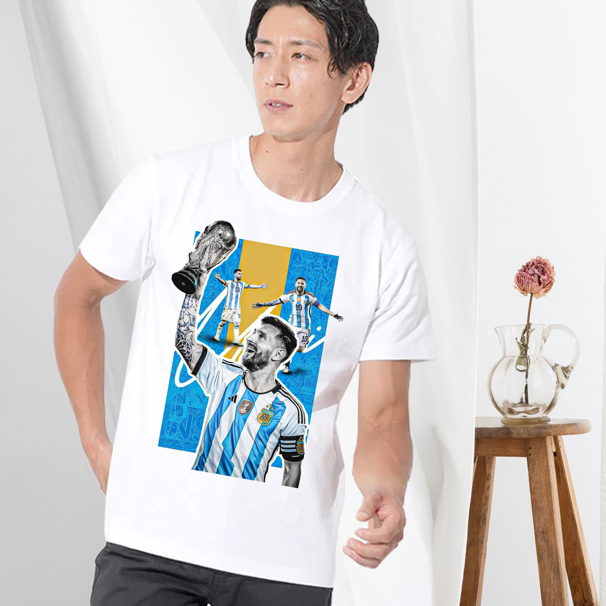 メッシ レジェンド記念｜W杯優勝シーン風 デザイン