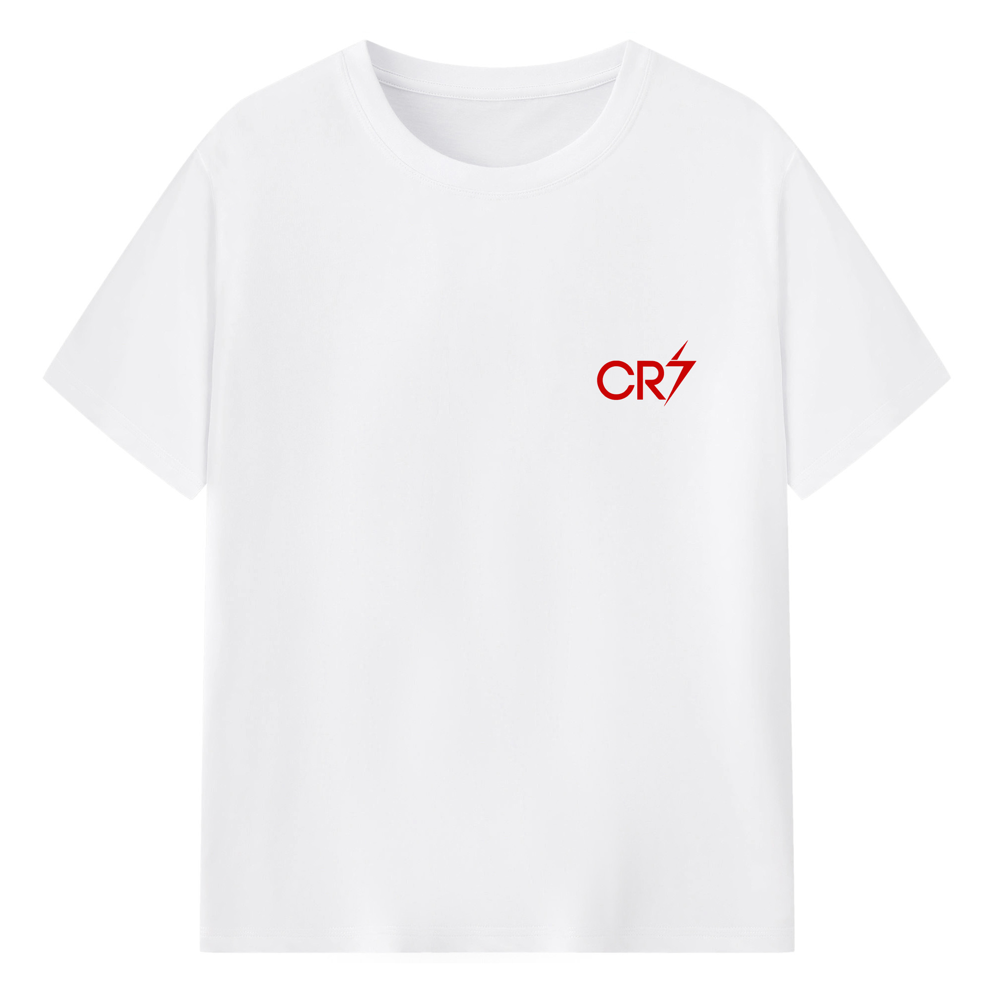 C.ロナウド CR7モノグラム - 綿100％ 半袖Tシャツ ・ フロントプリント ・ 快適 通気性 ・ 日常使い 散歩 スポーツ用