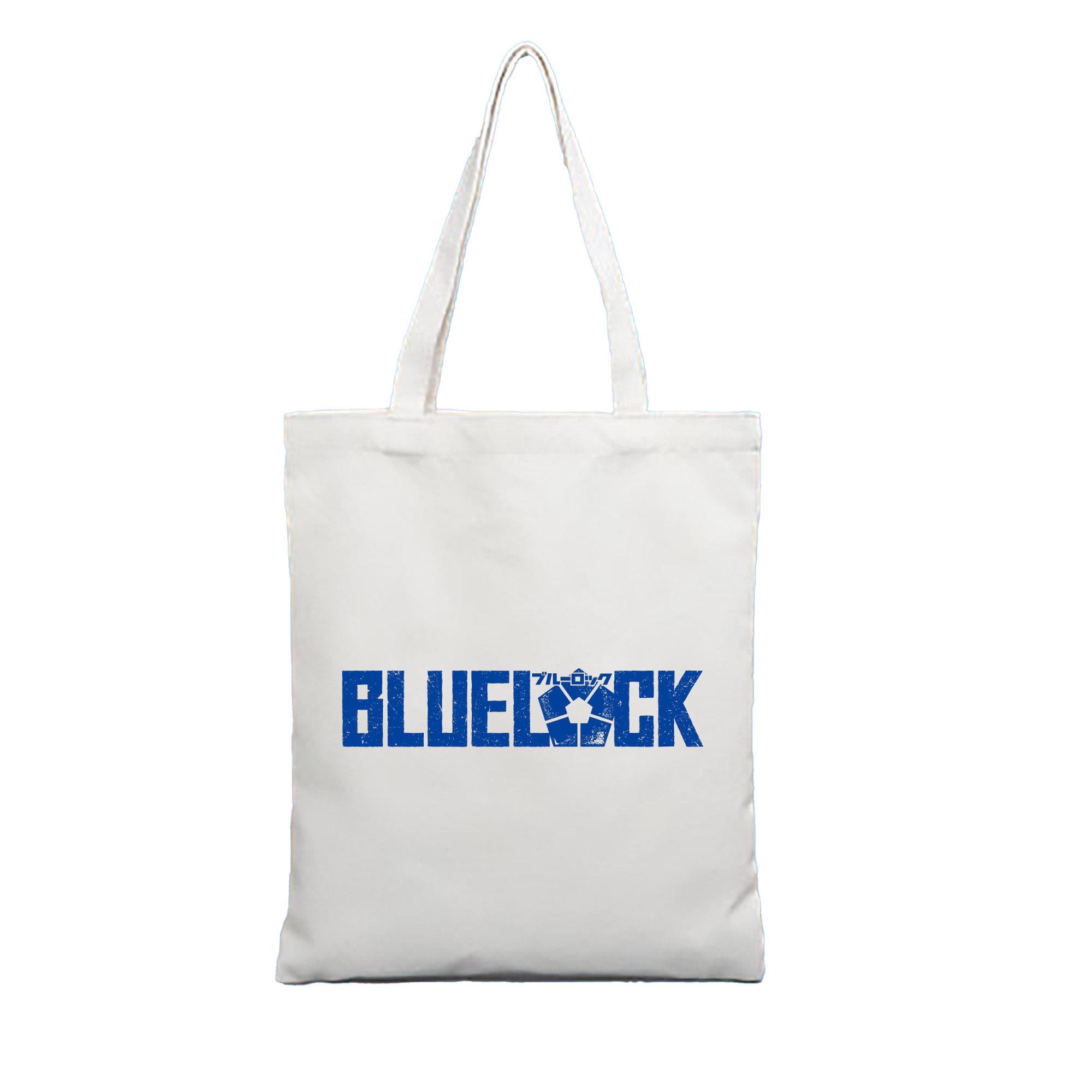 BLUE LOCK logo - 縦型キャンバス手提げバッグ（トートバッグ） ・ キャンバス素材 ・ ショッピング用 ・ 軽量 丈夫 お手入れ簡単