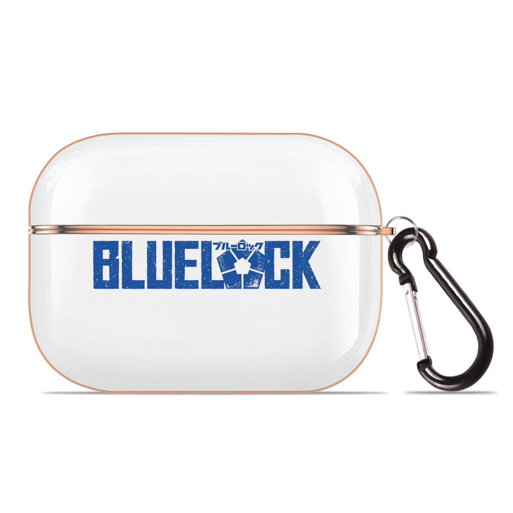 BLUE LOCK logo - 【AirPods Pro用】ハードシェル保護ケース｜耐衝撃・防指紋・カラビナ付き商品仕様
