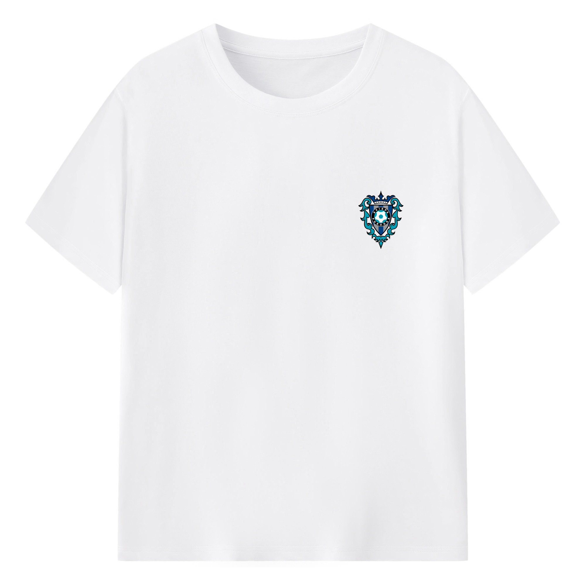 アビスパ福岡 - 綿100％ 半袖Tシャツ ・ フロントプリント ・ 快適 通気性 ・ 日常使い 散歩 スポーツ用