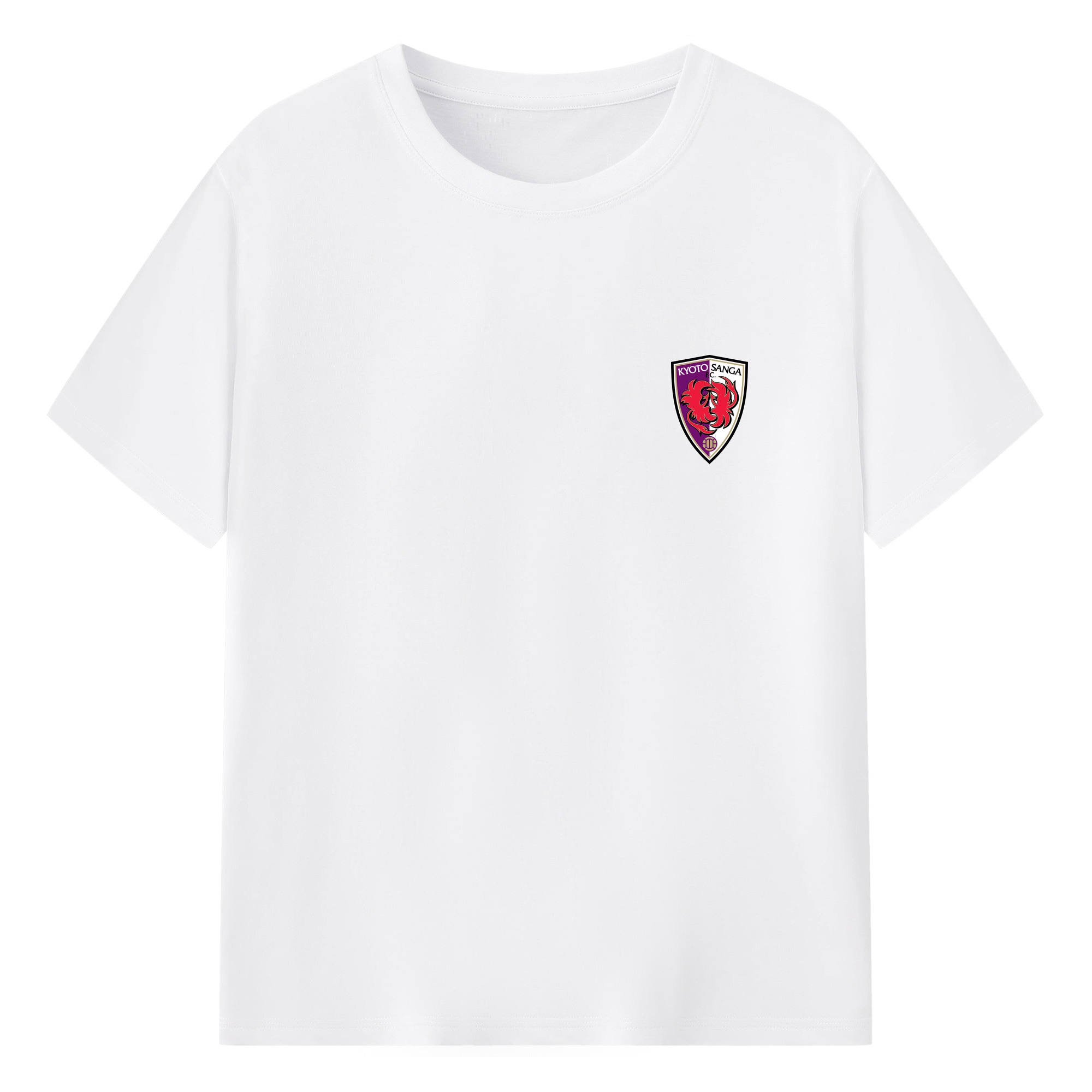 京都サンガF.C. - 綿100％ 半袖Tシャツ ・ フロントプリント ・ 快適 通気性 ・ 日常使い 散歩 スポーツ用