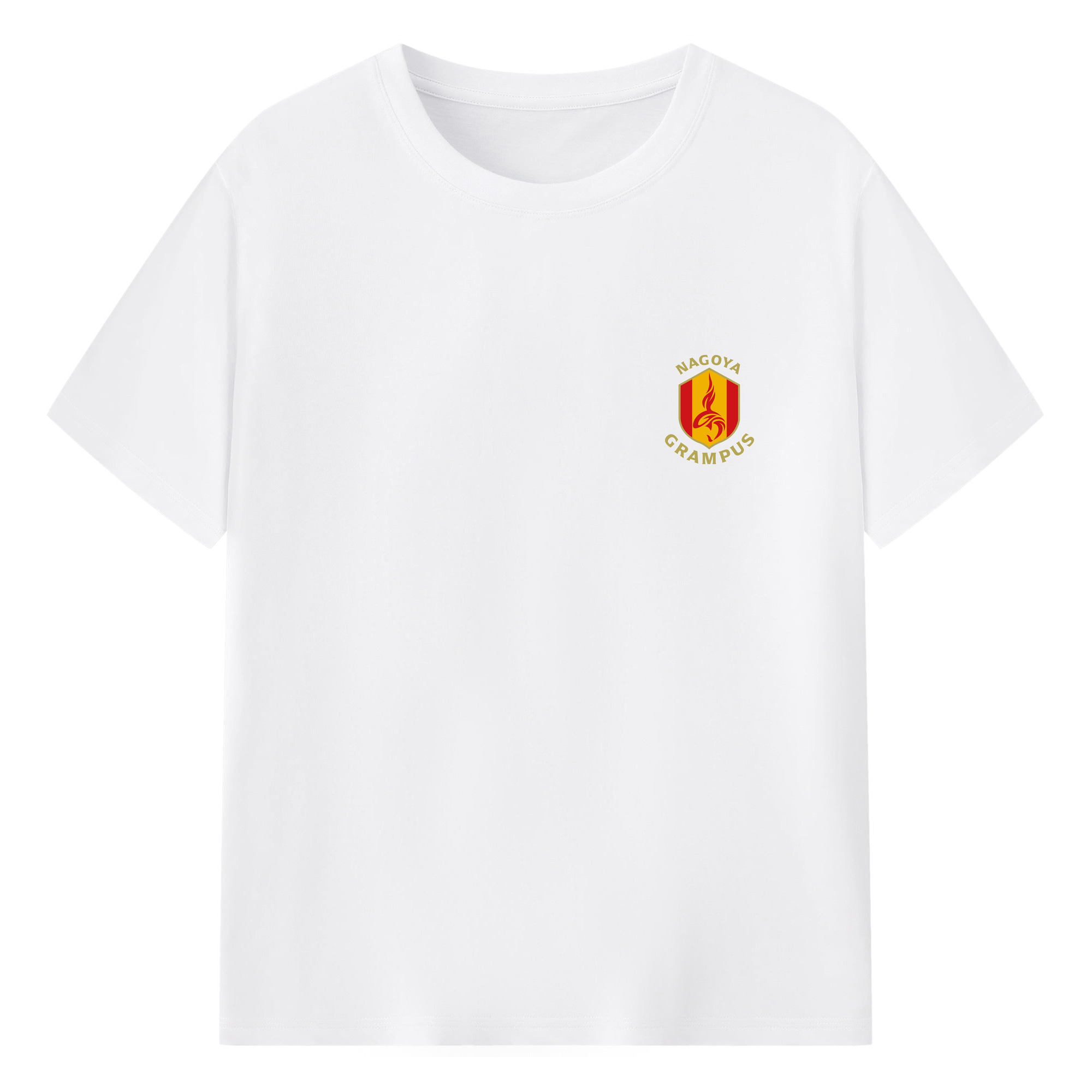 名古屋グランパス - 綿100％ 半袖Tシャツ ・ フロントプリント ・ 快適 通気性 ・ 日常使い 散歩 スポーツ用