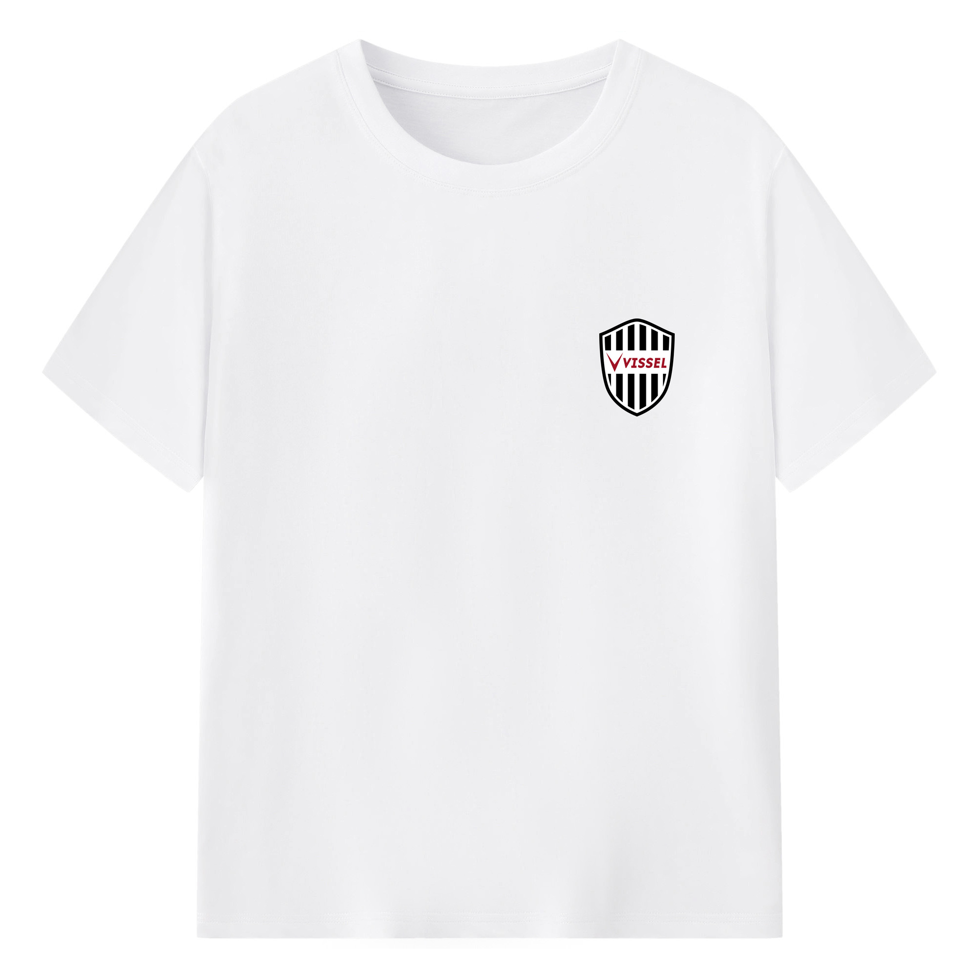 ヴィッセル神戸 - 綿100％ 半袖Tシャツ ・ フロントプリント ・ 快適 通気性 ・ 日常使い 散歩 スポーツ用