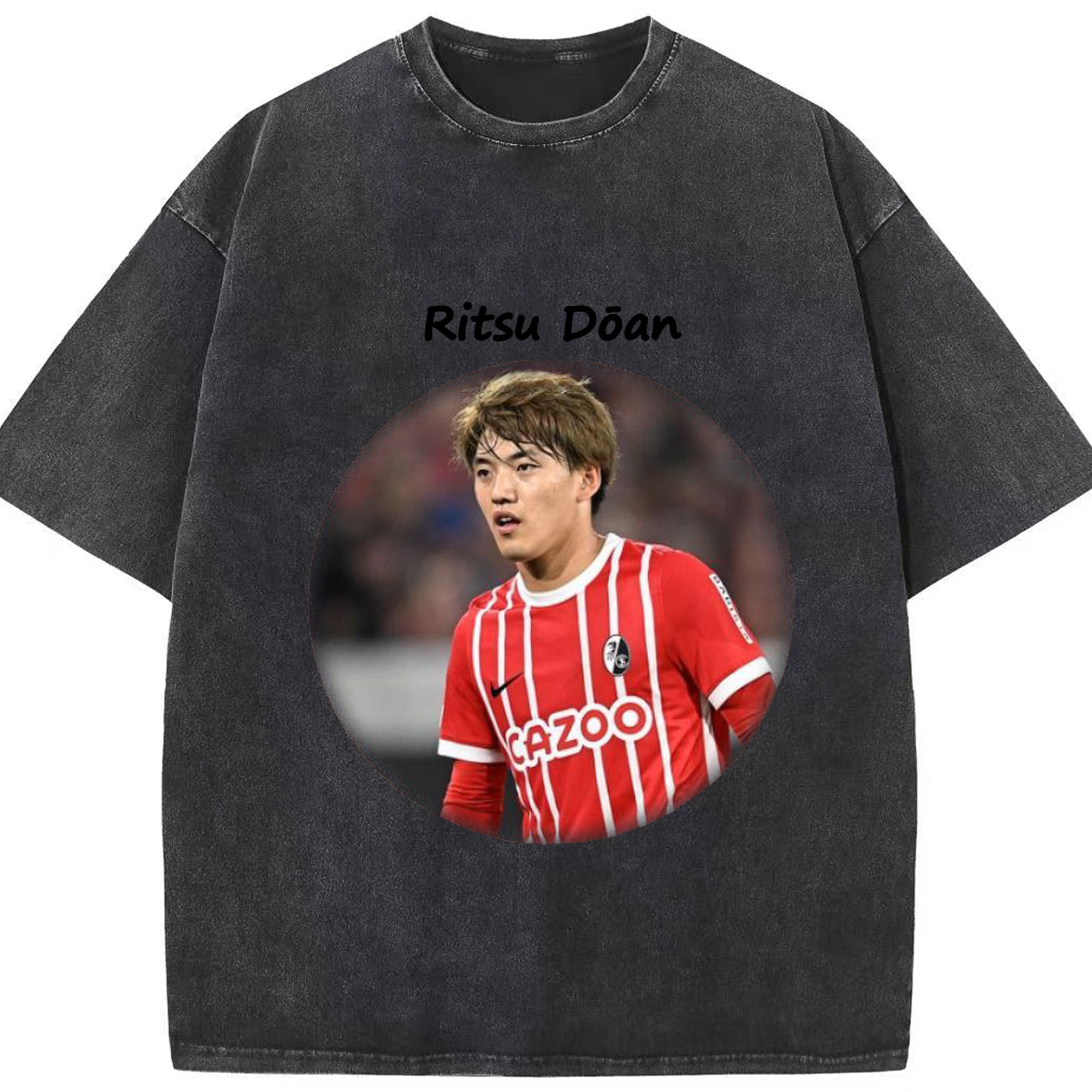 DOAN RITSU  逆境のヒーロー ドイツの夢 - 綿100％ ヴィンテージ風 半袖Tシャツ ・ フロントプリント ・ 柔らか肌触り ・ 通気性 快適 ・ スポーツ カジュアル 外出用